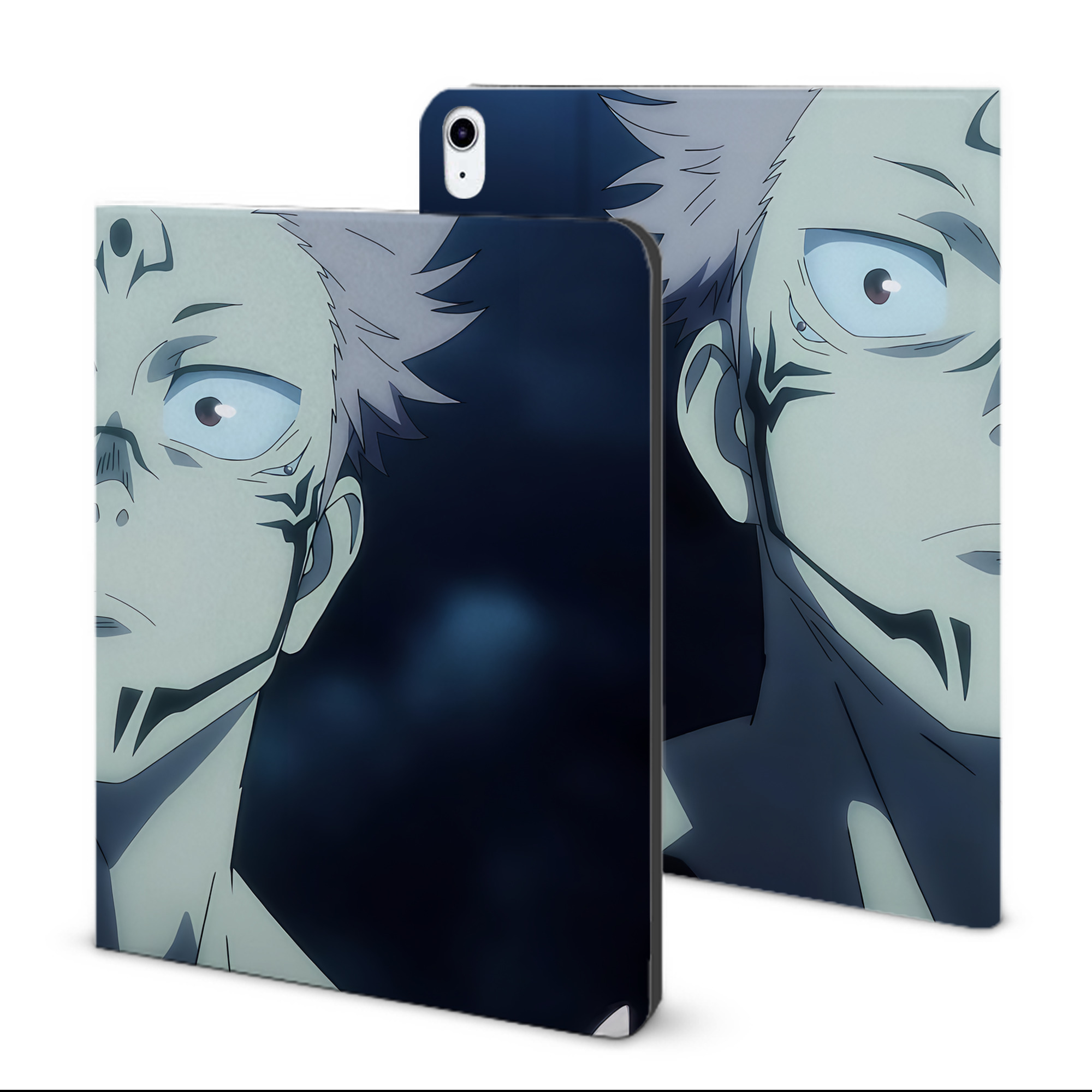 （画像用） 呪術廻戦 Jujutsu Kaisen IPad ケース ブック型 PUレザー TPU 耐衝撃 軽量 薄型 ペン収納なし 全面保護 IPad 各モデル対応